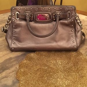 Michael Kors handbag, pewter
